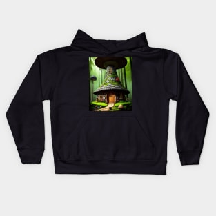 Mushroom House 05 Kids Hoodie